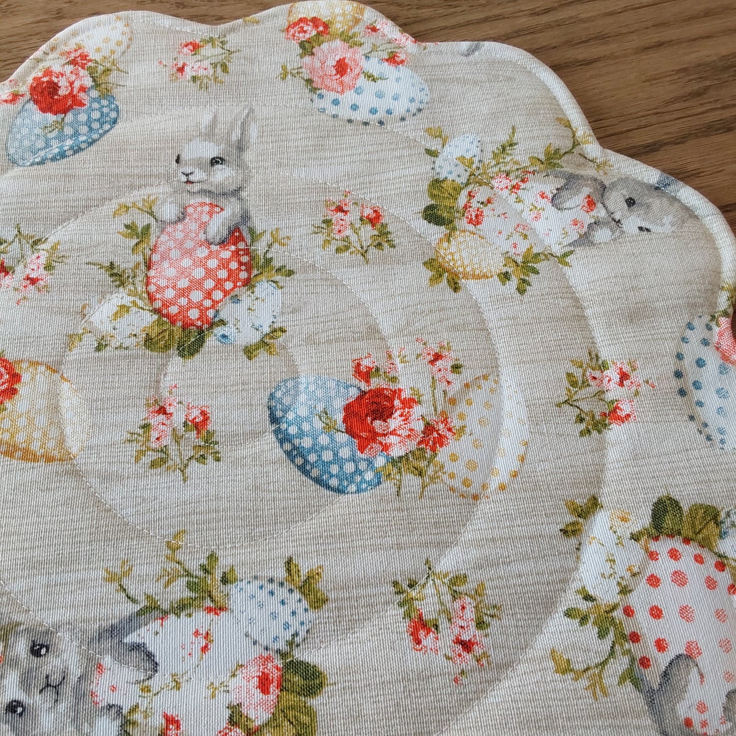Easter Bunny Quilted Placemats