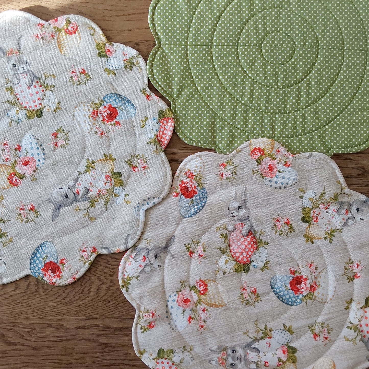 Easter Bunny Quilted Placemats
