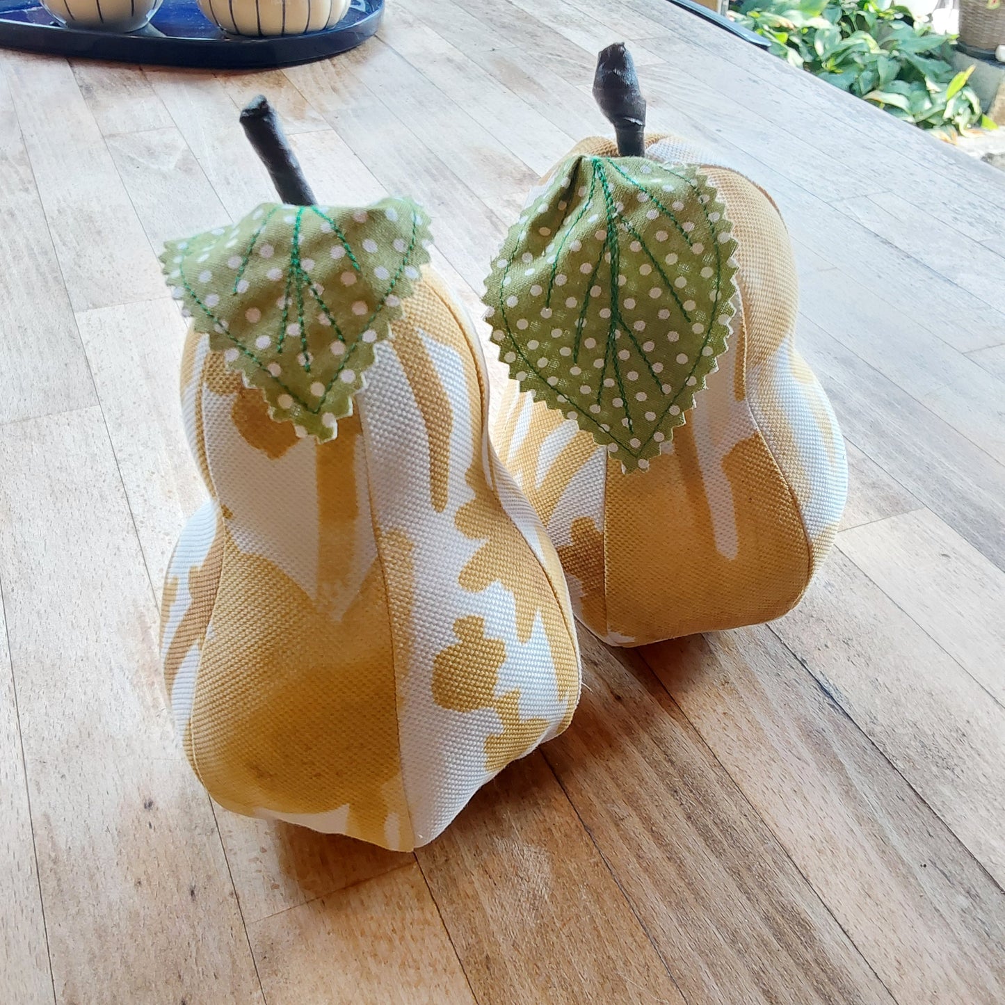 Pear Decorative Ornament, Set of Two