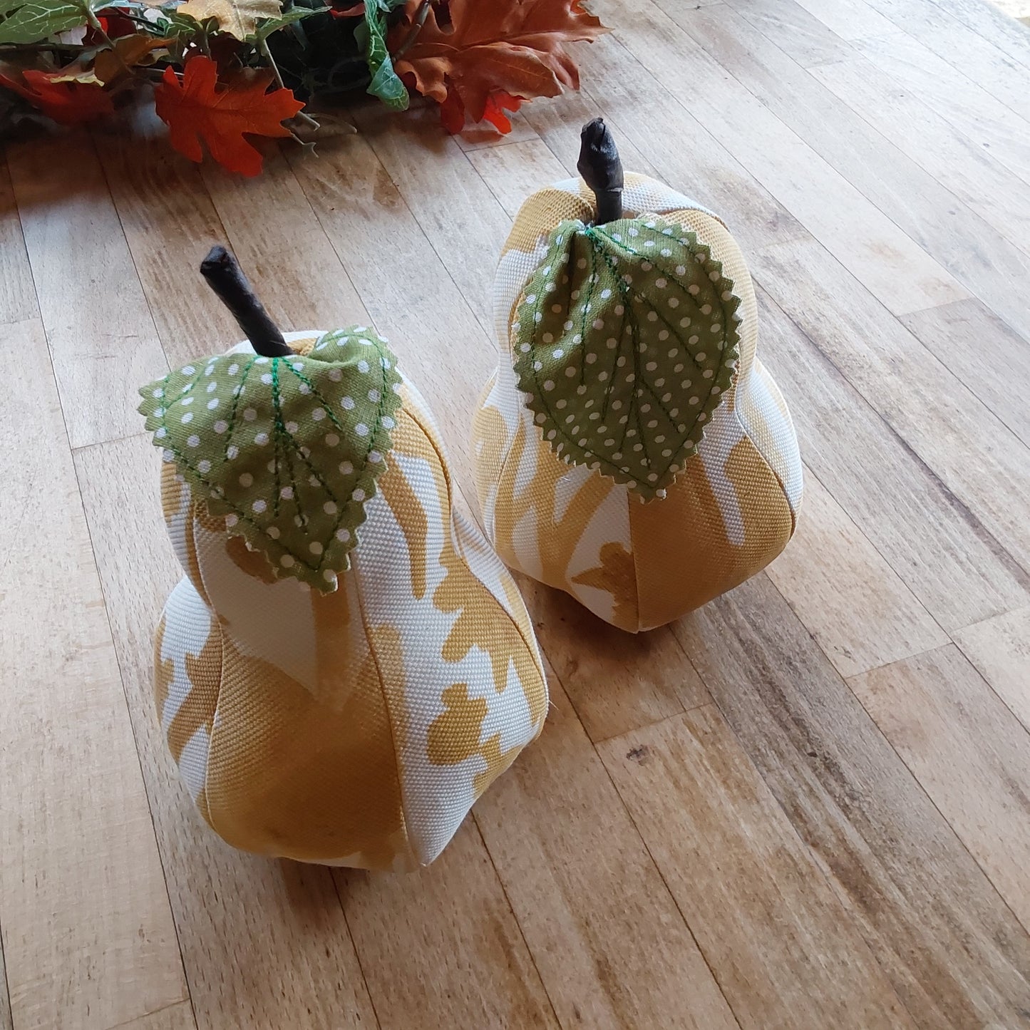 Pear Decorative Ornament, Set of Two