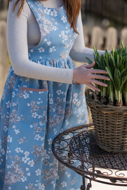 Wrap around Apron Dress