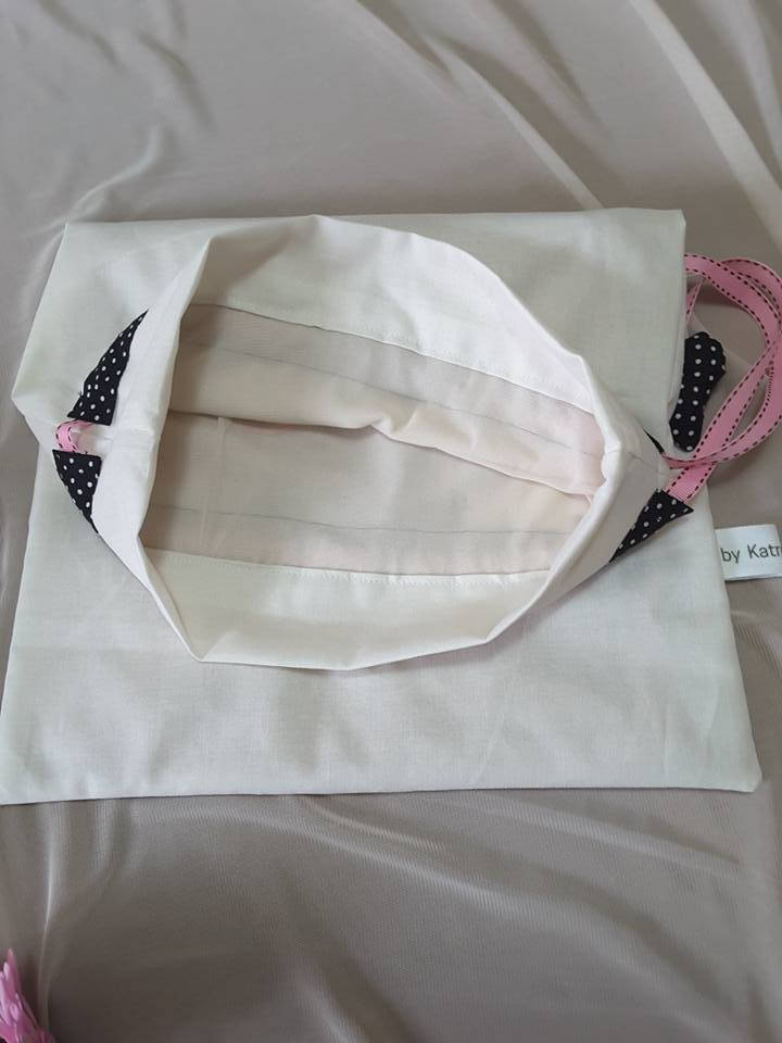 Lingerie Bag with Corset Apllique