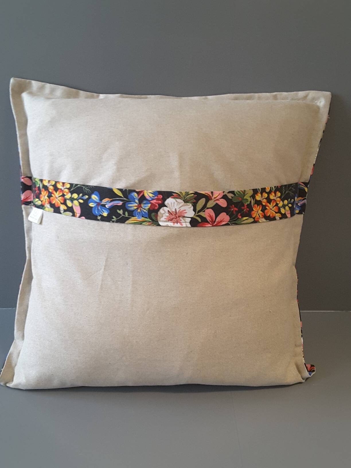 Pillow Cover with Deer Antler Applique