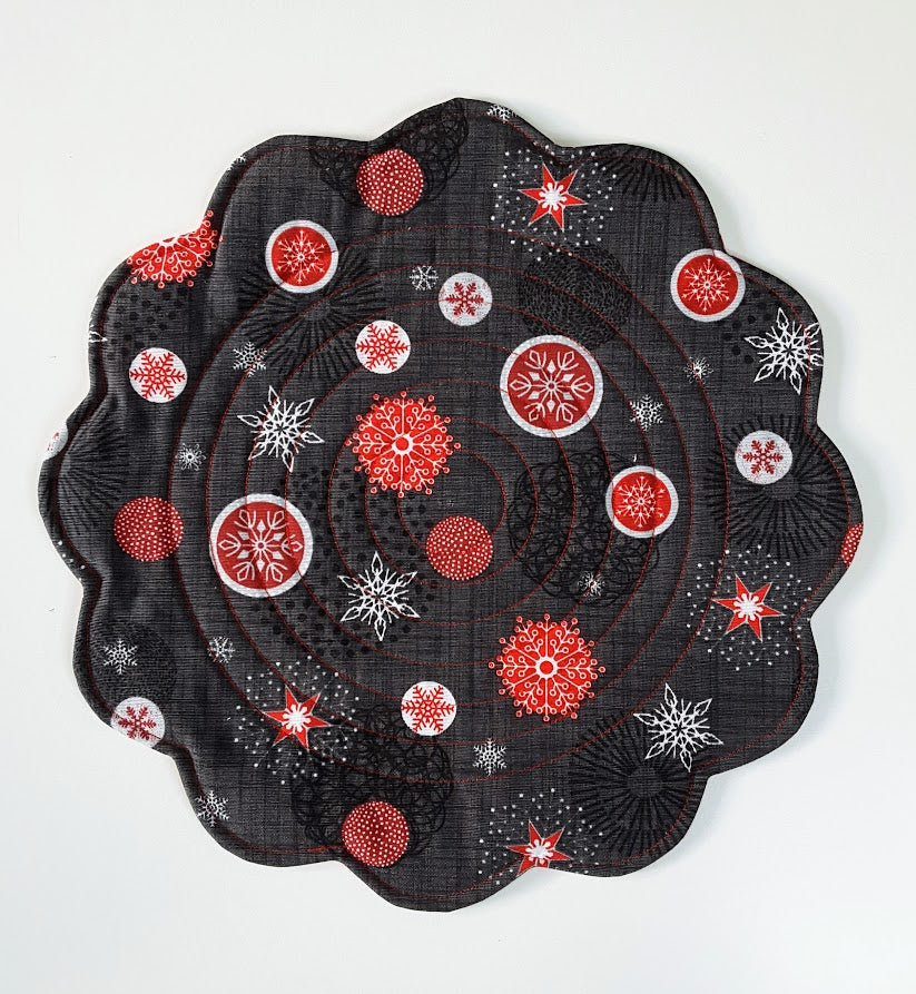 Namizne podloge v prazničnem, božičnem potisku