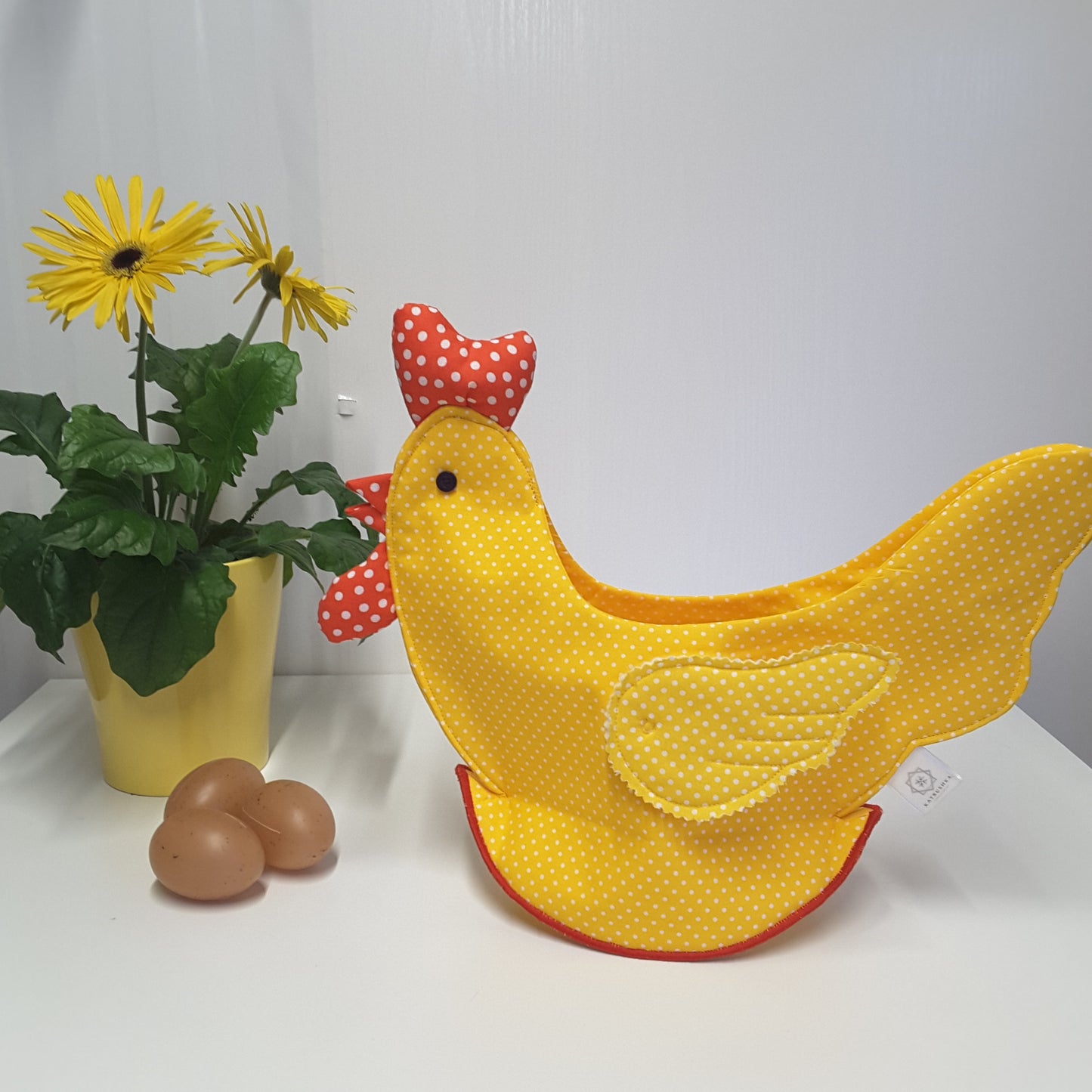 Hen Basket PDF Sewing Pattern and Tutorial