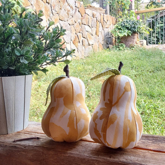 Pear Decorative Ornament, Set of Two