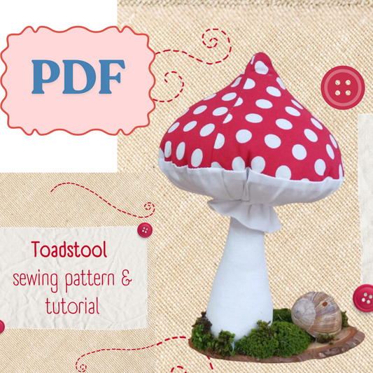Mushroom PDF Pattern and Tutorial