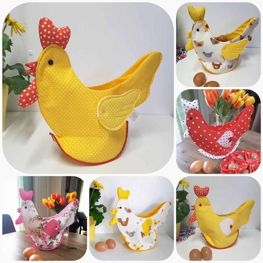 Hen Basket PDF Sewing Pattern and Tutorial