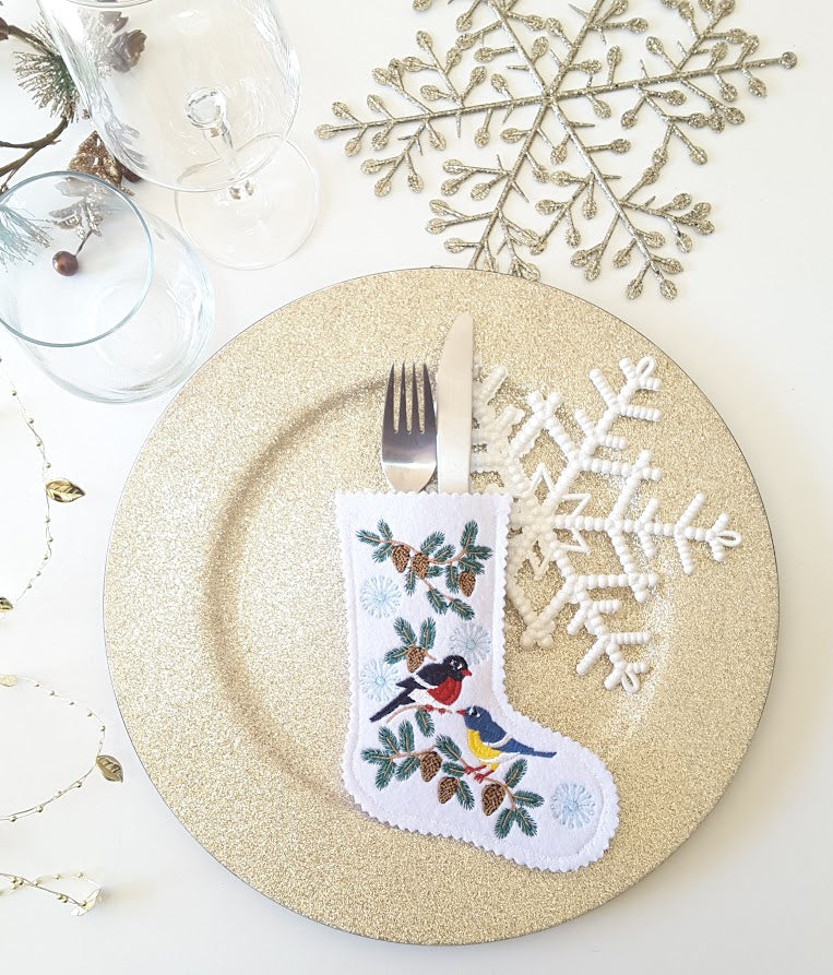 Christmas Stocking Cutlery Holder