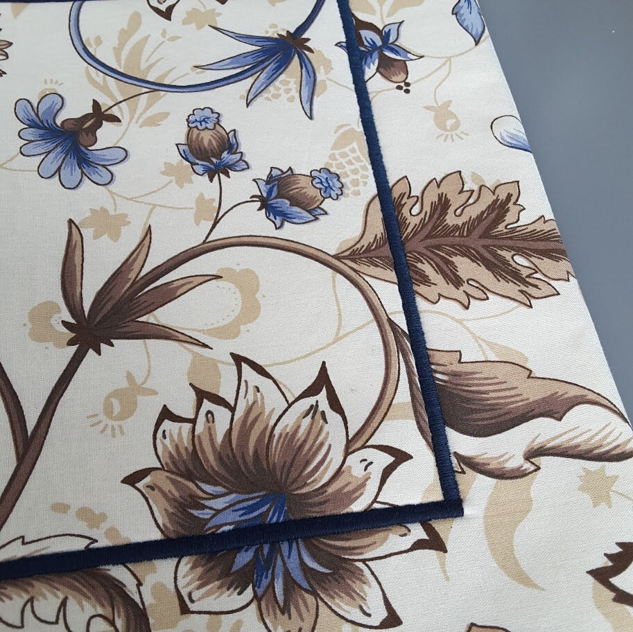 Table Mats in Beige and Blue